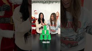Christmas Cup Flip Challenge Boys Vs Girls