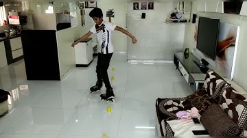 MEXICAN SNAKE - INLINE FREESTYLE SKATING. LEVEL 2 TRICK. SLALOM.