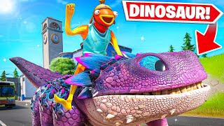 The NEW Dinosaur in Fortnite Chapter 3! (I killed it)