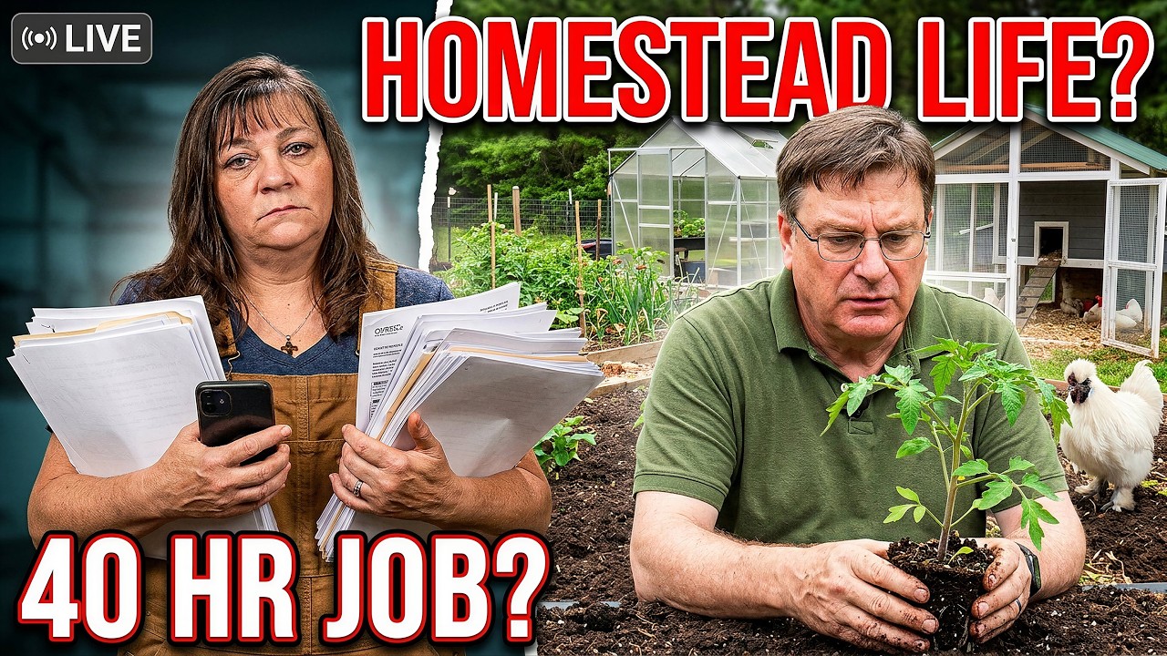 Live Stream Balancing a 40-Hour Job with a Working Homestead
