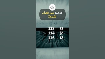 📚✨ كم عدد سور القرآن الكريم؟