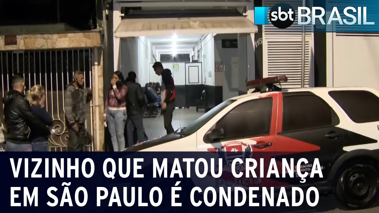 Vizinho que matou criança em São Paulo é condenado | SBT Brasil (03/11/22)