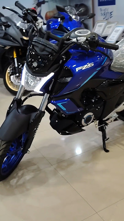 Killer look 🔥 New 2025 Yamaha FZS Hybrid engine in racing blue colour #bike #shorts #fzs #fzshybrid