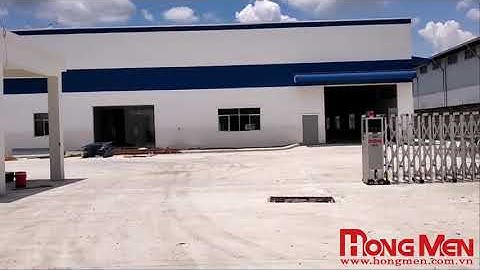 [VIDEO] Lắp Đặt Cổng Xếp Khu Công Nghiệp