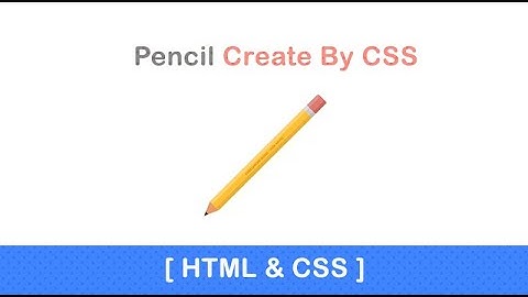 How To Make Pencil Shape Using CSS~Pure Shape Tutorial