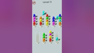 🧪👨‍👨‍👦Crowd Sort 🚹:All Levels Gameplay