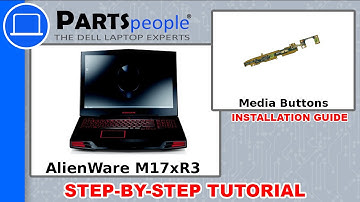 Dell AlienWare M17xR3 Media Buttons Circuit Board Replacement Video Tutorial