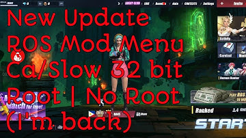 New update ROS Mod Menu Ca/Slow Root | No Root (I