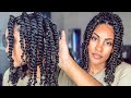 TWO STRAND TWISTS PROTECTIVE STYLE | CHUNKY RUBBER BAND TWISTS