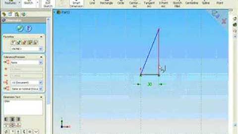 SolidWorks Lesson Pythagorean Theorem and Triangles
