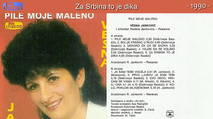 Vesna Jankovic Draguljce - Za Srbina to je dika - (Audio 1990)