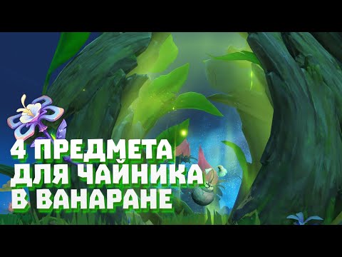 4 предмета для чайника безмятежности в Ванаране. Genshin impact