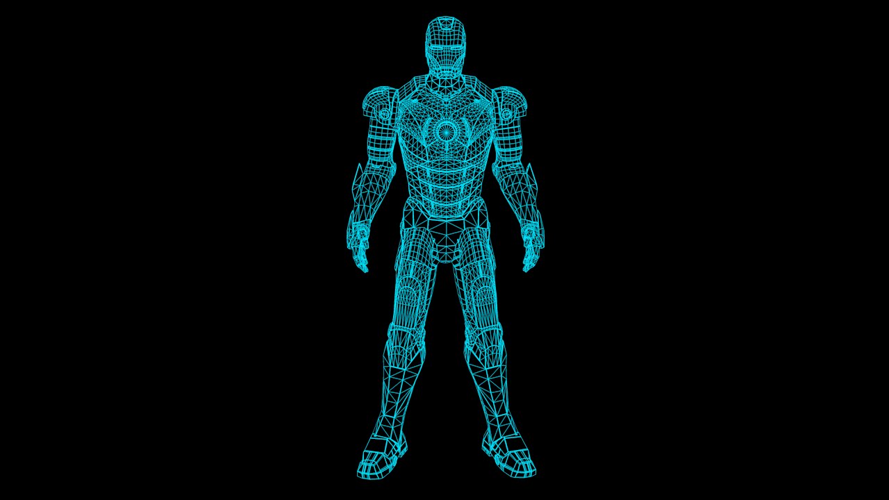 Iron Man Hologram Suit Test - Cinema 4d After Effects ...