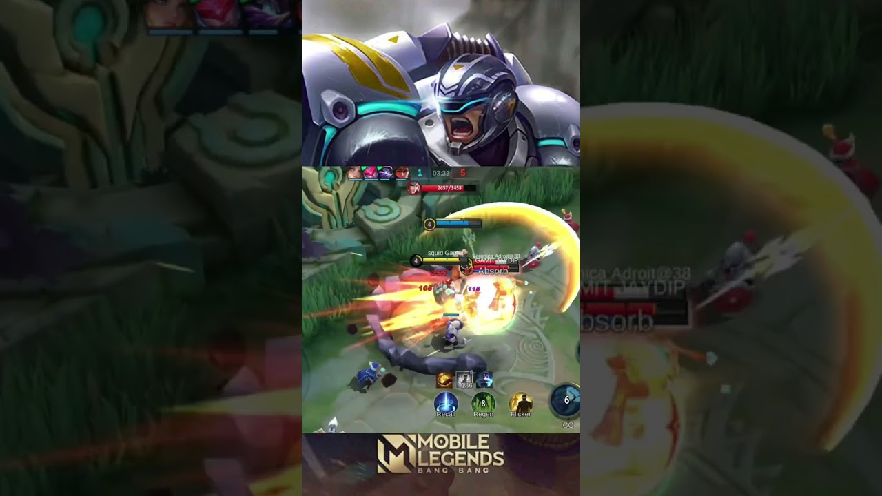 jhonson 1hp escape #mlbb #mobilelegends #youtubeshorts #youtube #jhonsonmlbb