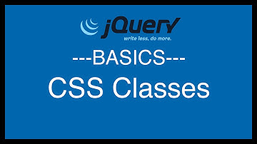 jQuery Basics Tutorial 17 - CSS Classes