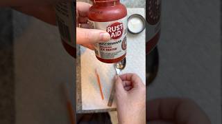 Quick tip! Removing surface rust from flatware. #mcm #restoration #vintage