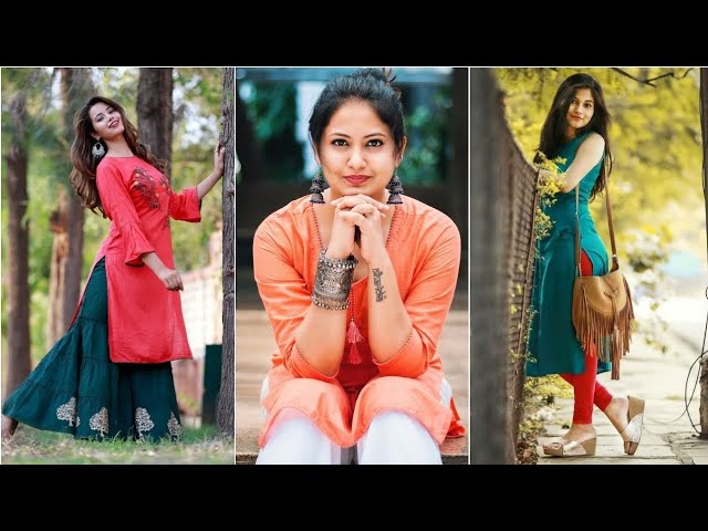 Kurti Poses | Kurti Poses For Girls | Kurti Poses Photography at Home |  Photography poses in Kurti - YouTube