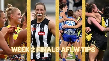Week 2 AFLW Finals Tips + Margin Comp