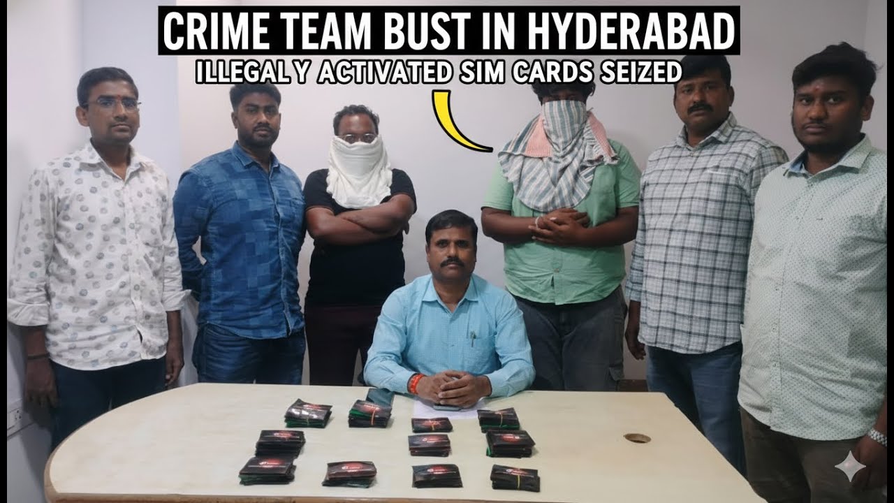 CCS  POLICE & Nampally Police Joint Operation: Fake SIM Card Racket Busted in Hyderabad