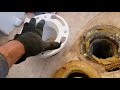 Replacing Toilet Mounting Flange On Cast Iron Piping System With Least Renovation