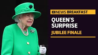 Queen Elizabeth II makes surprise appearance as Platinum Jubilee celebrations end | ABC News