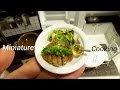 Miniature Cooking #1-ミニチュア料理-『鶏肉のネギソース-Leek source of chicken-』Edible Tiny Food Tiny Kitchen