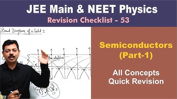 Semiconductors (Part-1) | Revision Checklist 53 for JEE & NEET Physics