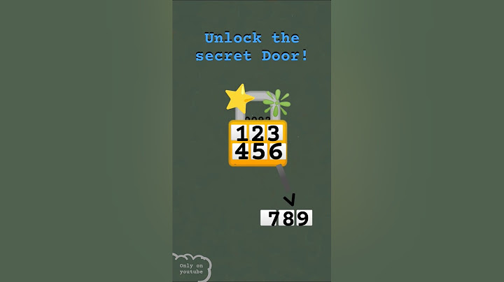Unlock the secret door!