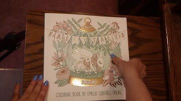 Review and Flipthrough of Fairy Tales Coloring Book by Emelie Oberg