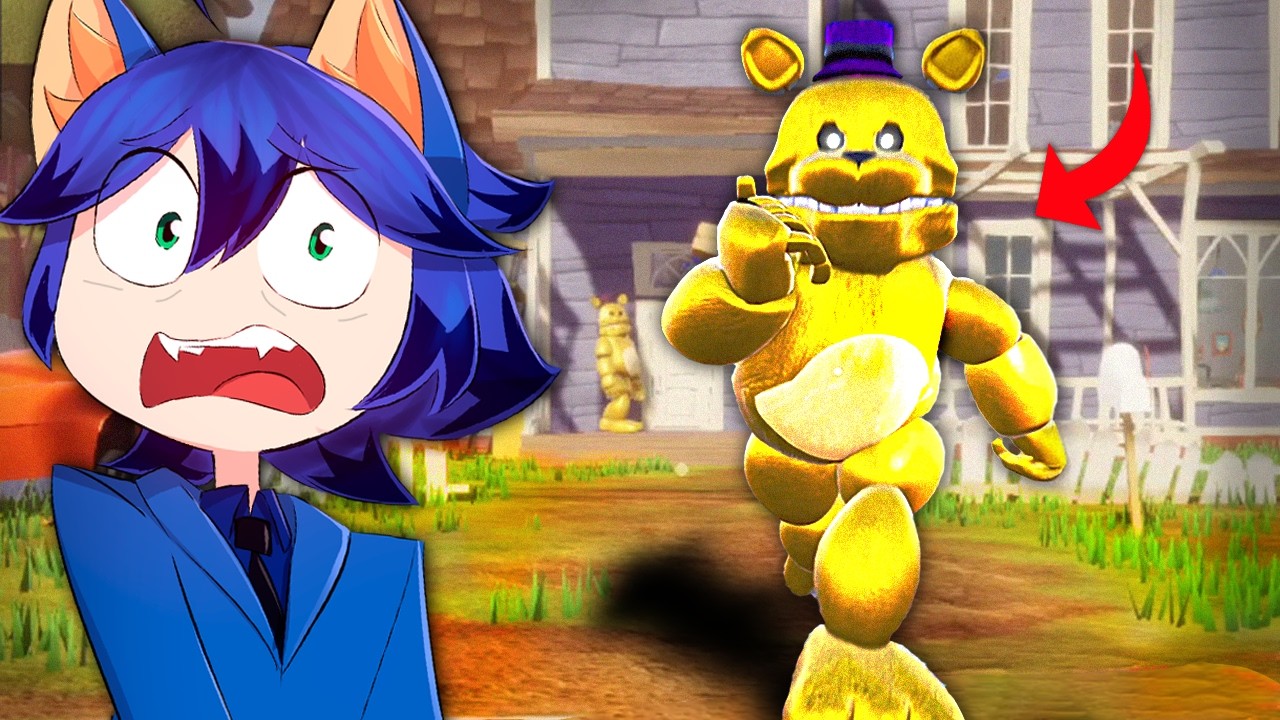 Meti a Fredbear de FNAF dentro de Hello Neighbor 💀