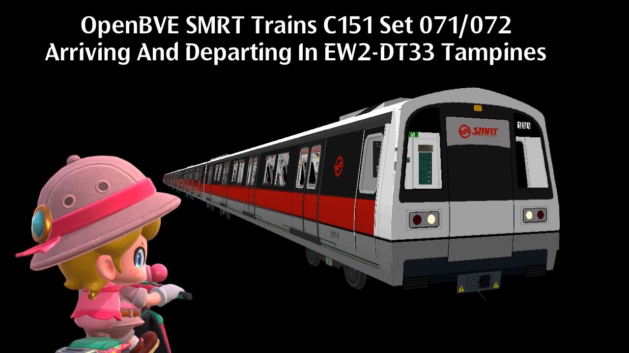 [OpenBVE] SMRT Trains C151 Set [071/072] Arriving And Departing In EW2 ...