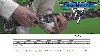 Van Halen - Push Comes to Shove (solo) - guitar lesson with tabs!