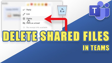How to DELETE Shared CHAT FILES in Microsoft Teams (easy!)