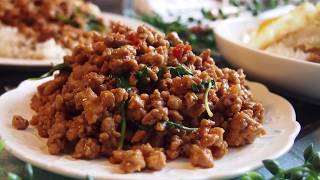 AMAZINGLY EASY 10 MIN Thai Basil Pork | MUST-TRY RECIPE Pad Horapa