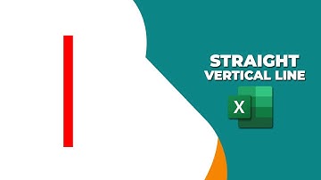 How to draw a straight vertical line in Excel