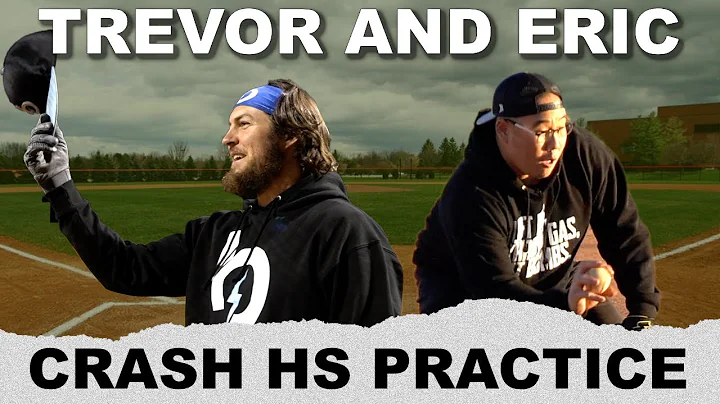 Trevor Bauer and Eric Sim Crash a High School Prac...
