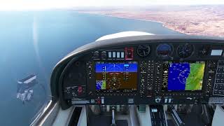 MSFS 2020 Default Diamond DA40NG VFR Aldinga YADG to Parafield YPPF Landing on RWY 21L.