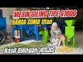 Sangat Menarik!! Hasil Gilingan Jagung Mesin Giling Tipe G1000 Pakai Saringan 8mm #mesingilingjagung