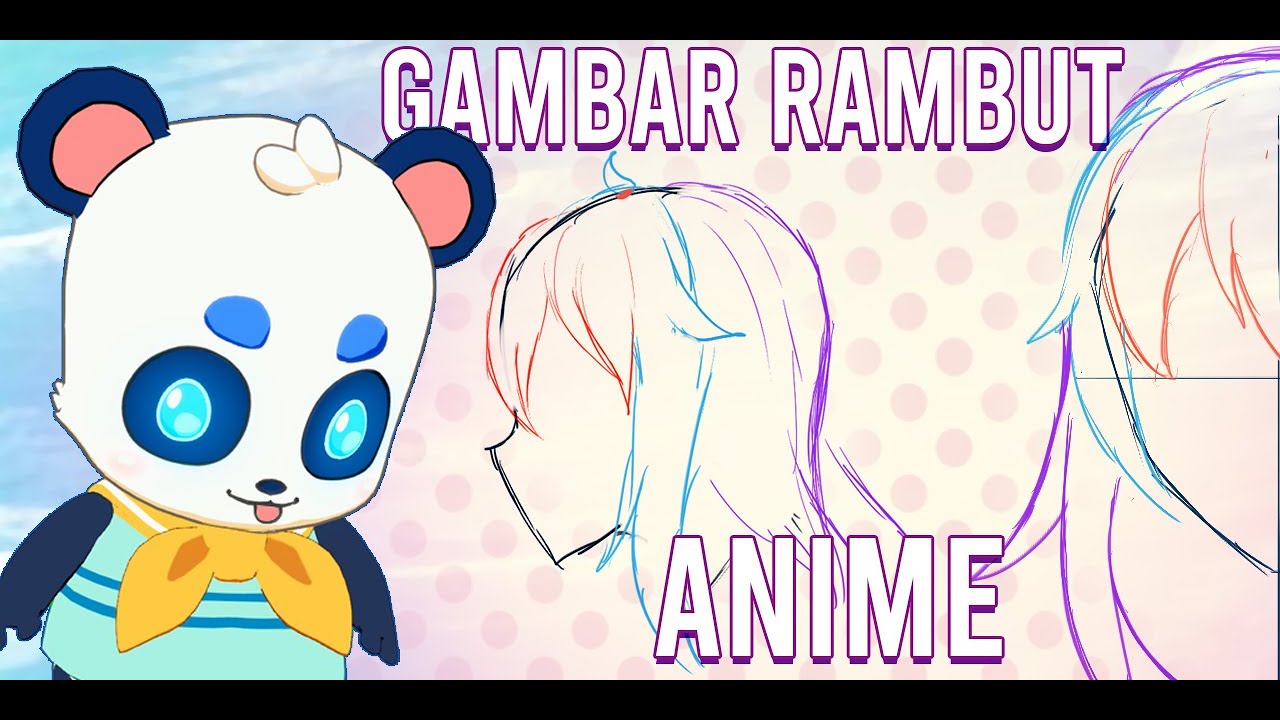 TUTORIAL GAMBAR  RAMBUT  ANIME  MANGA 2 YouTube