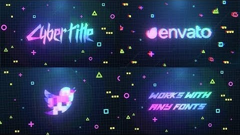Cyberpunk Logo And Title AFTER EFFECTS Template Videohive 31040585
