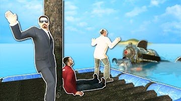 RAFT BUILDING AGAINST SHARK? - Garry