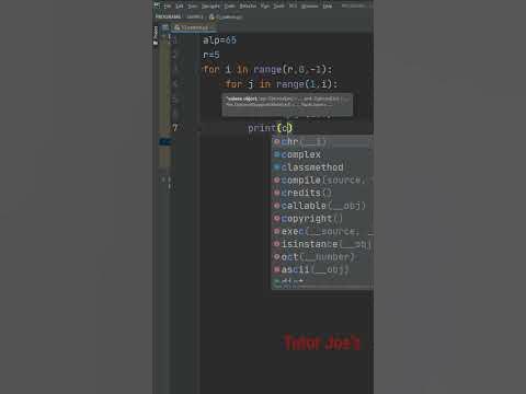 Alphabet Equilateral Triangle Pattern in Python | Pattern Program ...