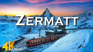 Zermatt Switzerland 4K Drone - Scenic Relaxation Film With Epic Cinematic Music - 4K Video Ultra HD