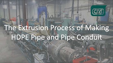 The Extrusion Process of Making HDPE Pipe and Pipe Conduit