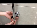 Tecmolog No drilling Shower rail(shower sliding bar)