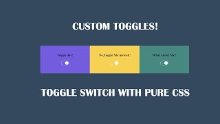 Create a Custom Toggle switch Checkbox Radial Effect in Pure CSS