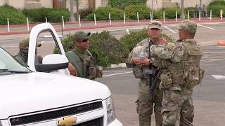 200 military police and other national guard troops are in position at
various sites across san diego county. kpbs reporter steve walsh looks
the...