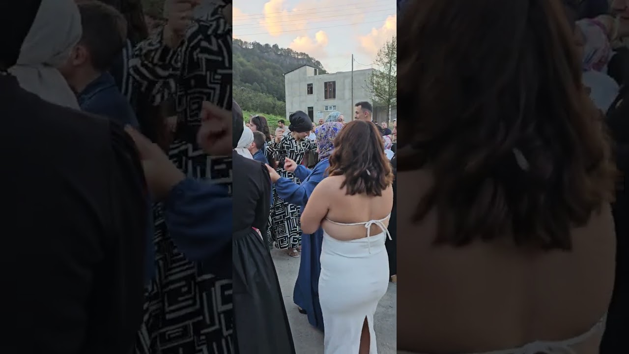 Köyde Davullu zurnalı nışan eğlencesi keşkek yanında offf