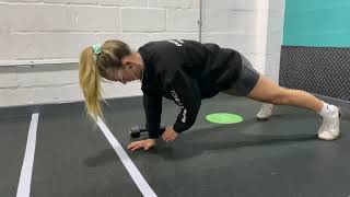 DB HIGH PLANK WEIGHT PULL THROUGH