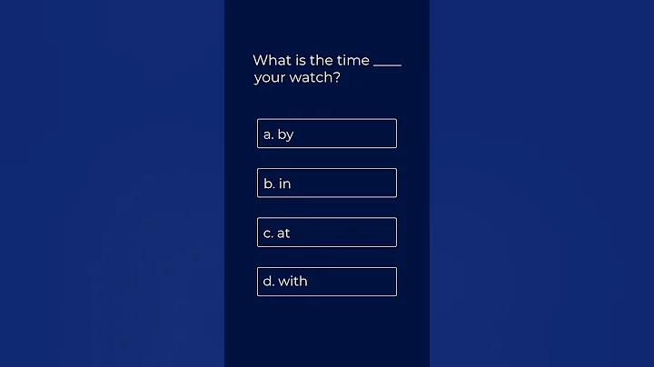 What is the time ____ your watch?